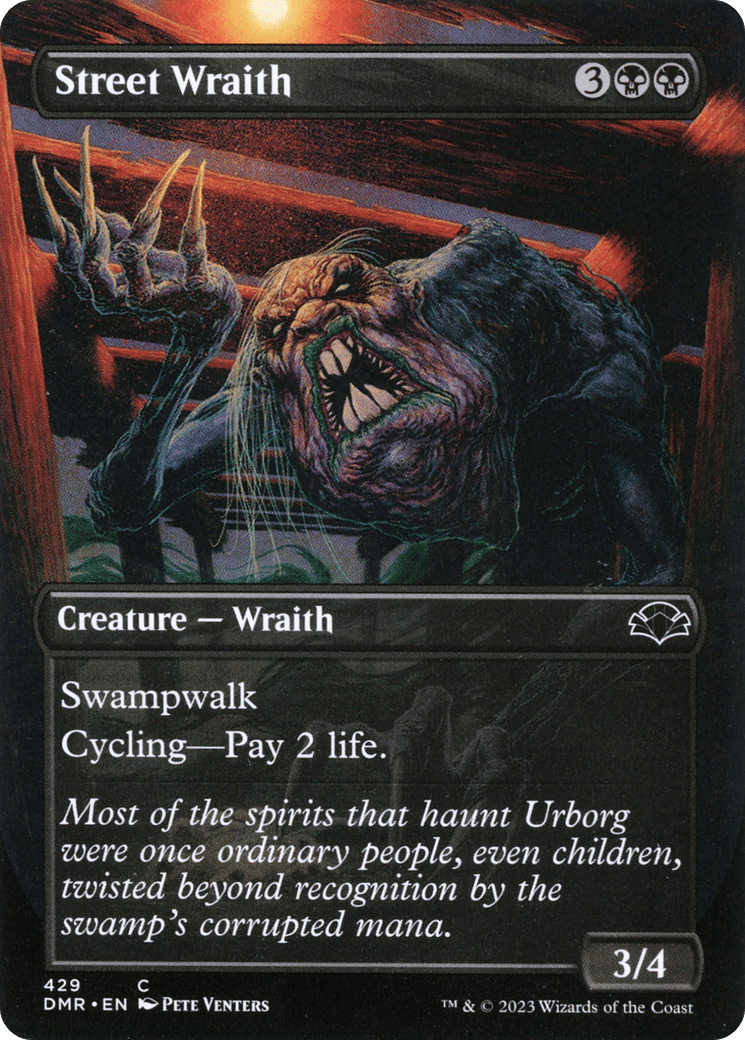 Street Wraith (Borderless Alternate Art) [Dominaria Remastered] Foil