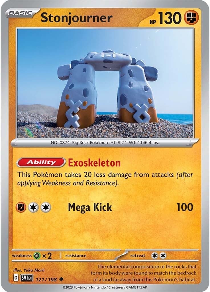 Stonjourner 121- SV01 Scarlet & Violet Base Set Reverse Holofoil