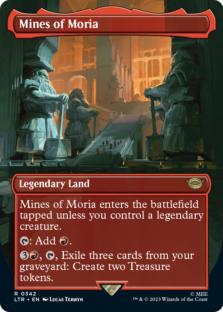 Mines of Moria (Borderless Alternate Art) (342) [The Lord of the Rings: Tales of Middle-Earth] Foil