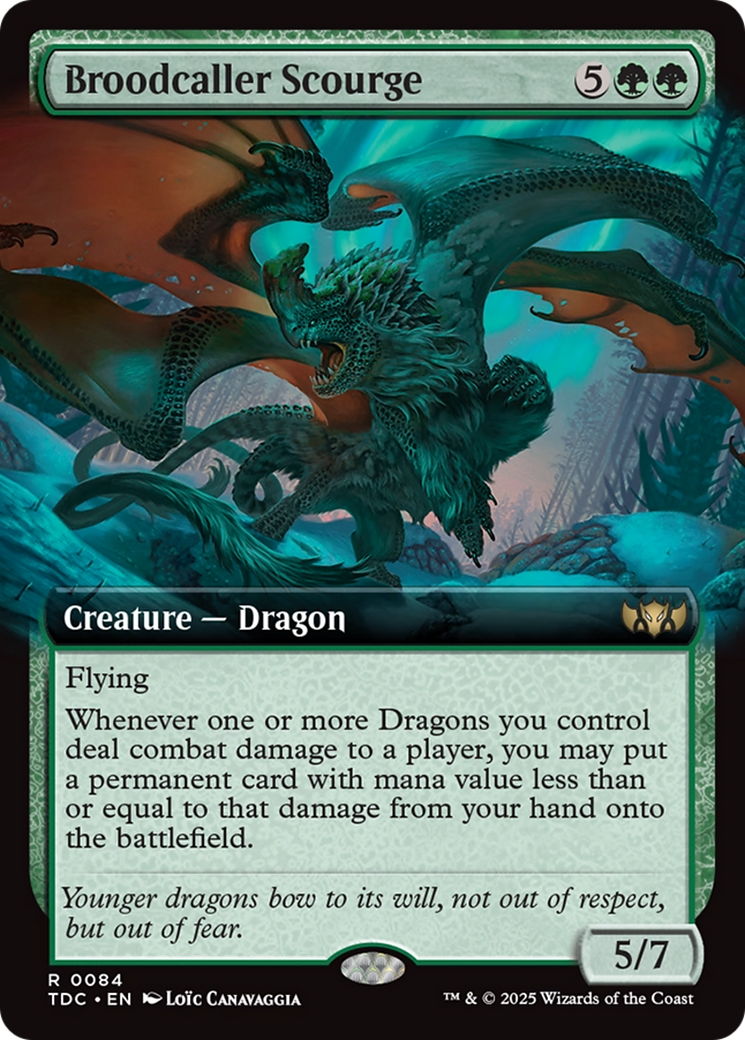 Broodcaller Scourge (Extended Art) (084) [Commander: Tarkir: Dragonstorm]