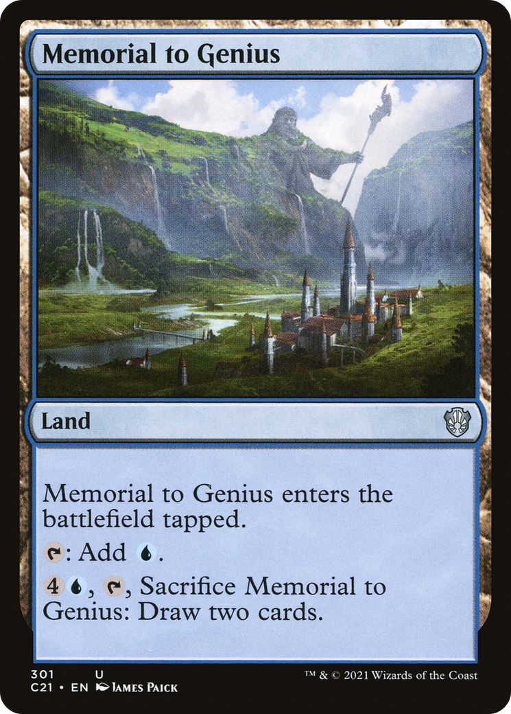 Memorial to Genius [Commander 2021]