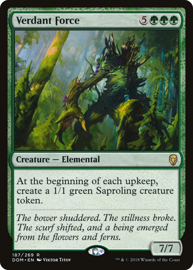 Verdant Force [Dominaria] Foil
