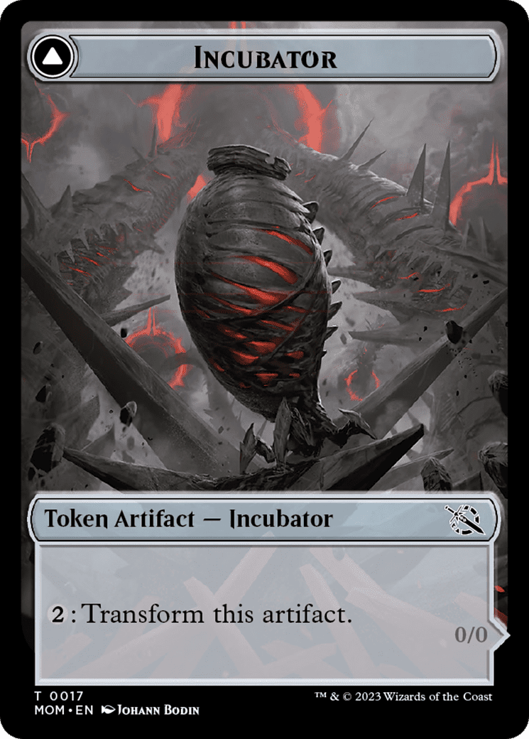 Incubator // Phyrexian (17) Double-Sided Token [March of the Machine Tokens] Foil