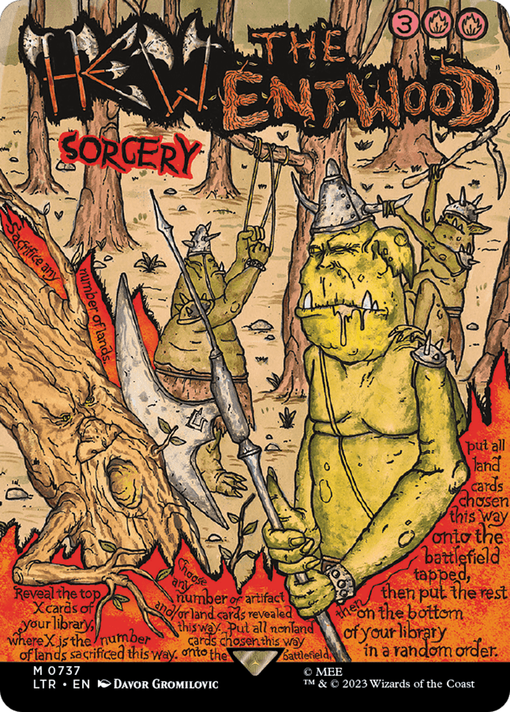 Hew the Entwood (Borderless Poster) [The Lord of the Rings: Tales of Middle-Earth] Foil