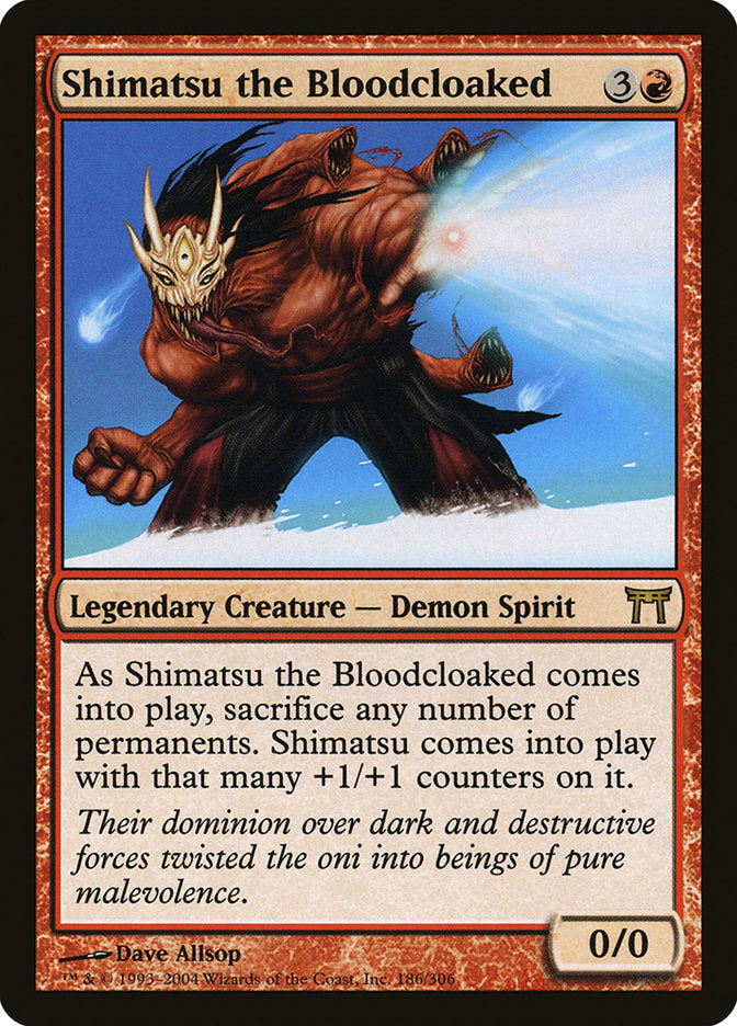 Shimatsu the Bloodcloaked 186/306 (Champions of Kamigawa) 
