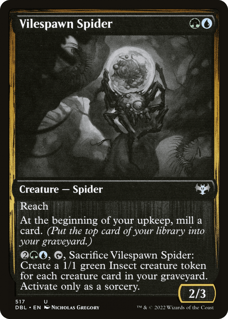 Vilespawn Spider [Innistrad: Double Feature] Foil
