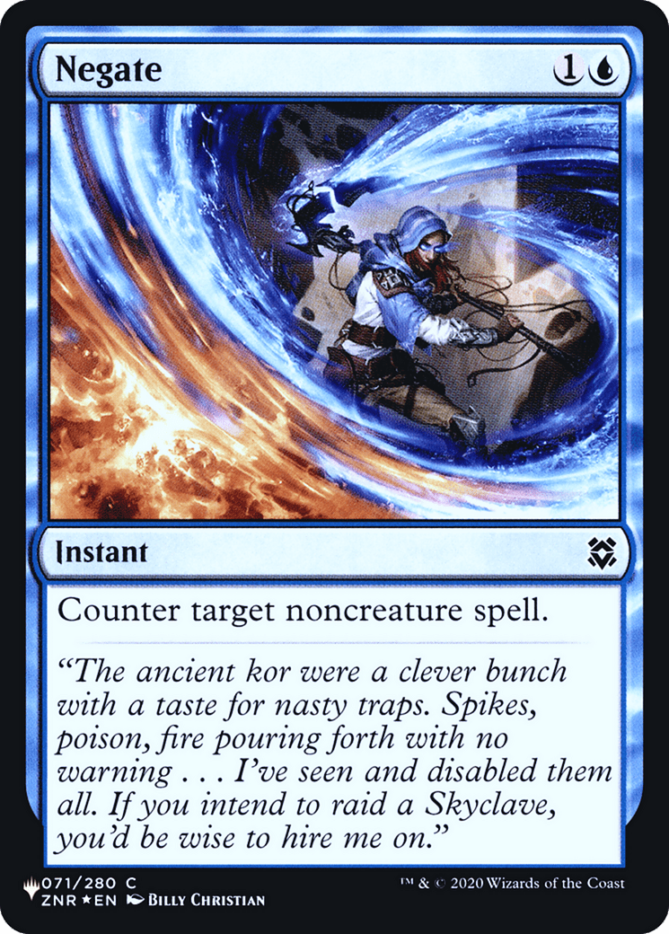 Negate |  Foil (ZNR-71) [The List]