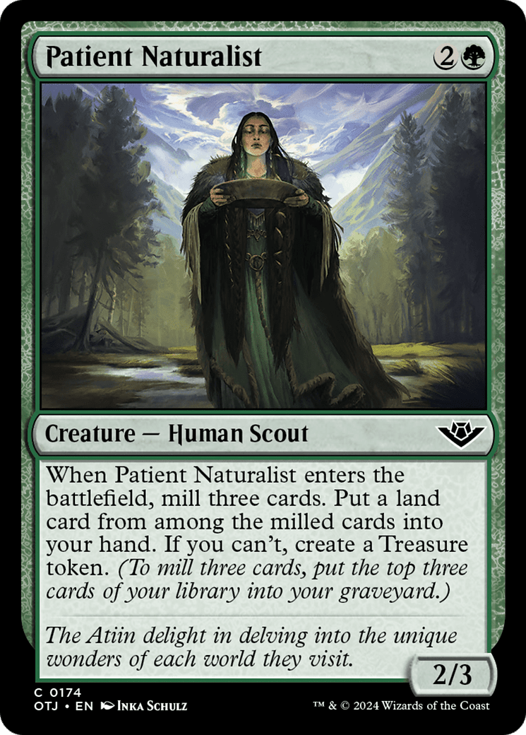 Patient Naturalist [Outlaws of Thunder Junction] Foil