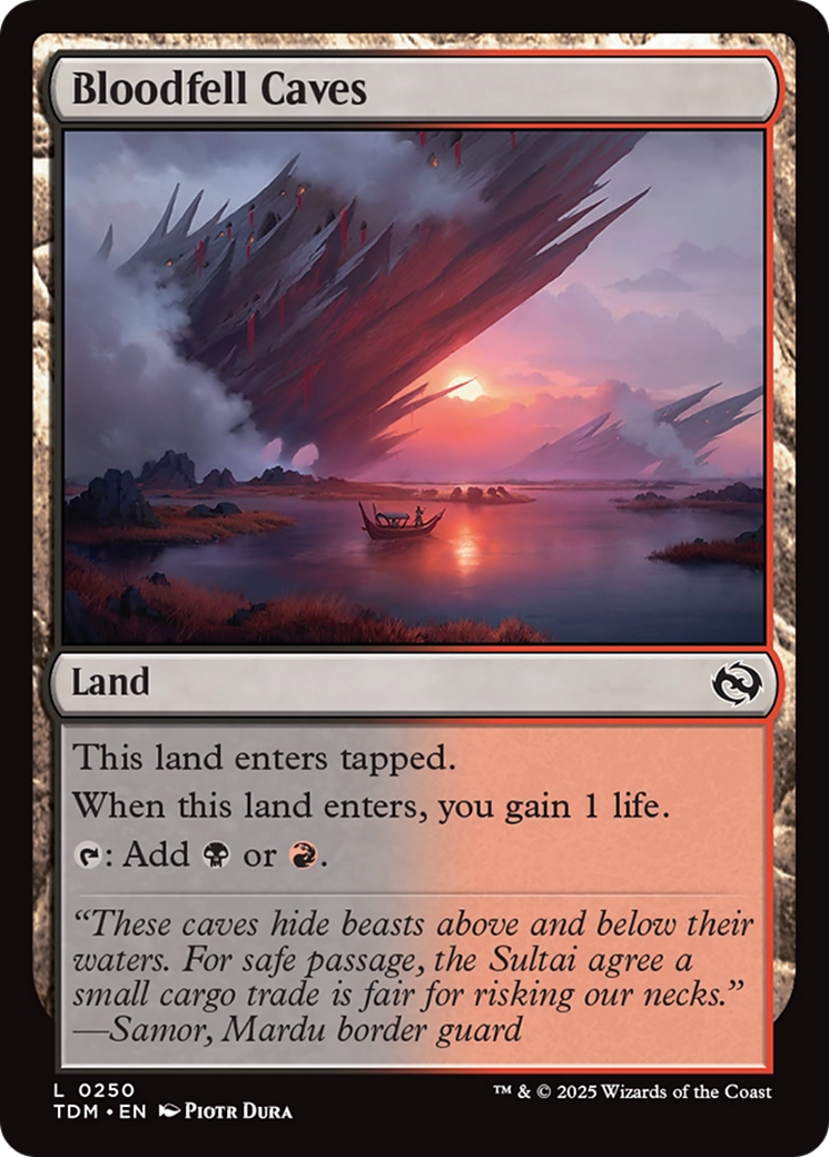 Bloodfell Caves (250) [Tarkir: Dragonstorm]  Foil