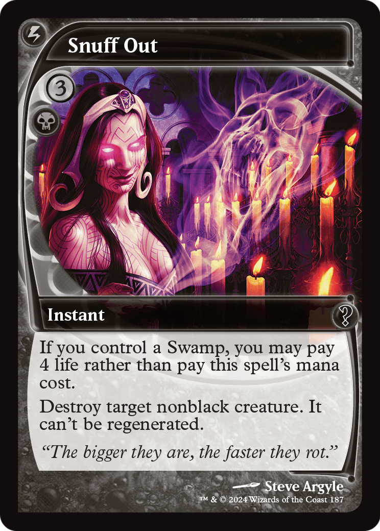 Snuff Out (Future Sight) [Mystery Booster 2] Foil