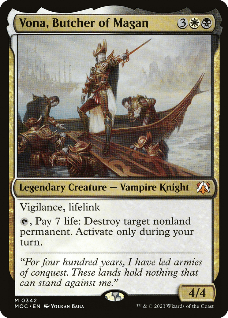 Vona, Butcher of Magan [March of the Machine Commander]