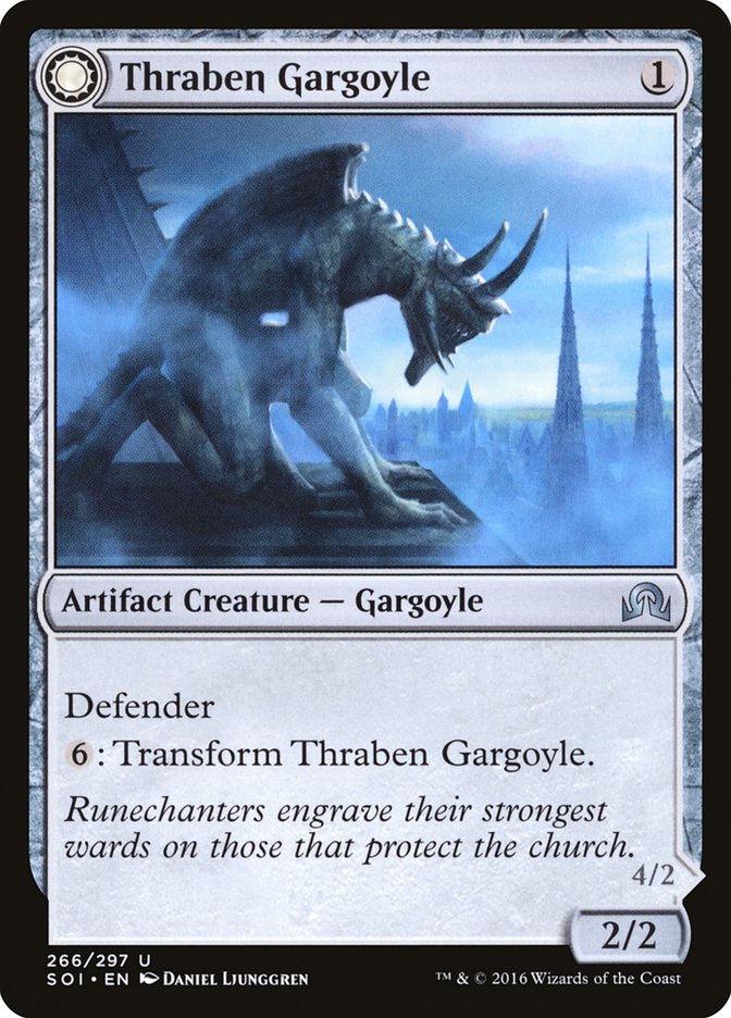 Thraben Gargoyle // Stonewing Antagonizer 266/297 (Shadows over Innistrad) 