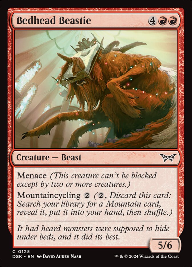 Bedhead Beastie 125/286 (Duskmourn: House of Horror)  - Foil