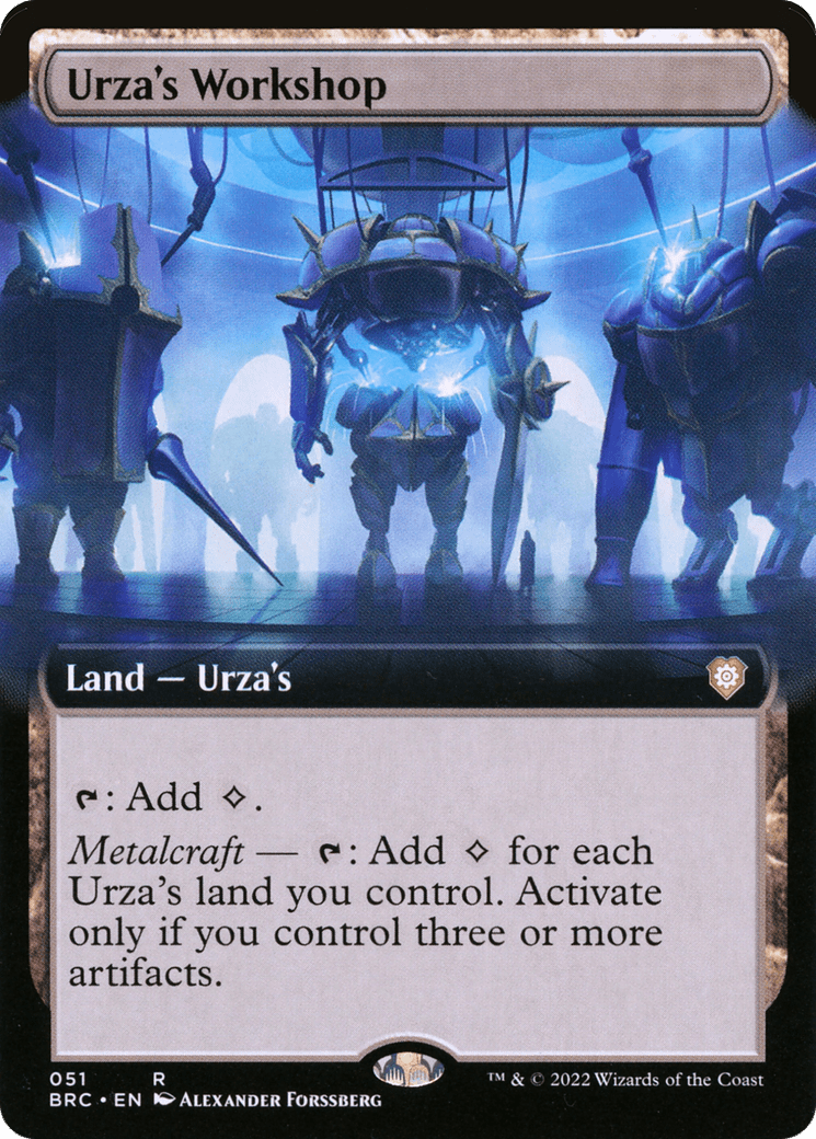 Urza's Workshop (Extended Art) [The Brothers' War Commander] Foil
