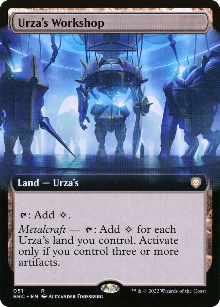 Urza's Workshop (Extended Art) [The Brothers' War Commander] Foil