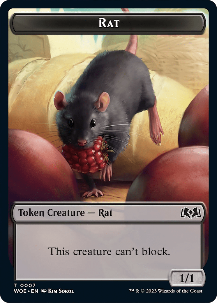 Rat (TWOE-007) - Wilds of Eldraine Tokens Foil