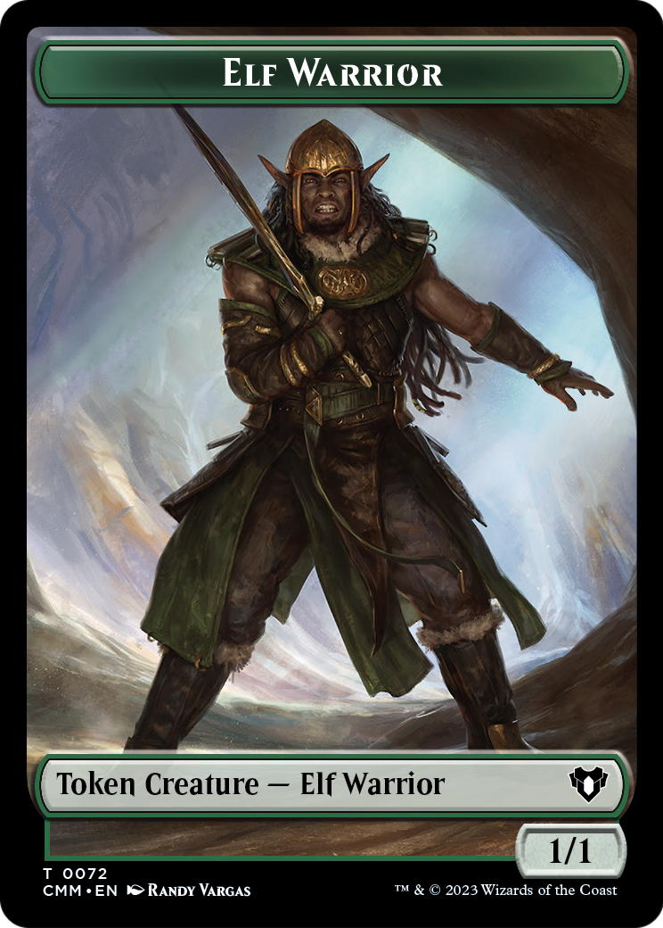 Elf Warrior (TCMM-072) - Commander Masters Tokens