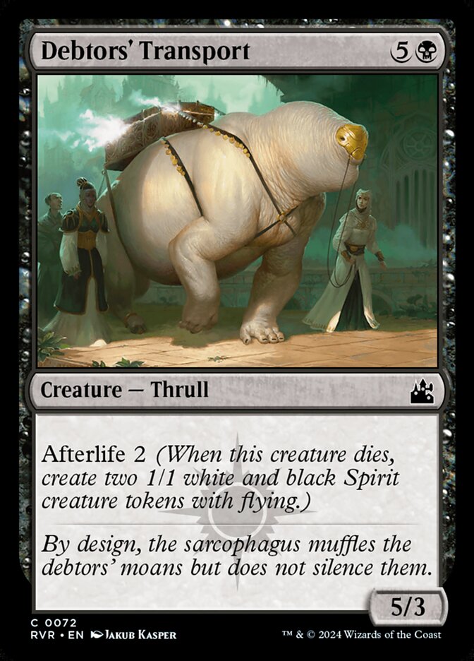 Debtors' Transport 72/291 (Ravnica Remastered) 
