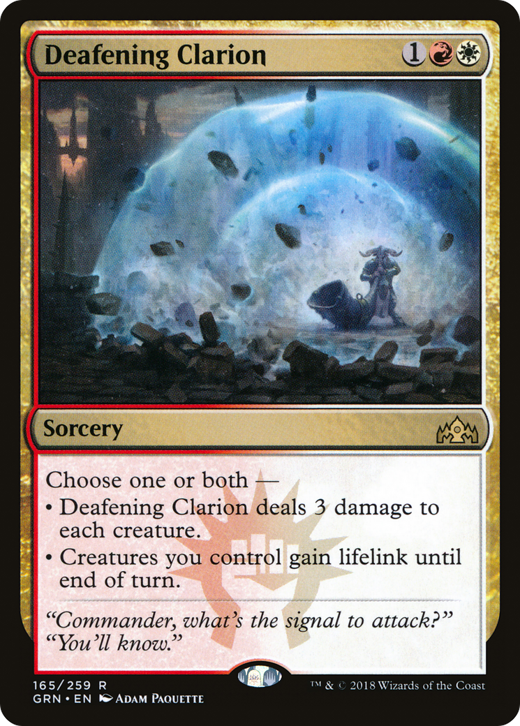 Deafening Clarion [Guilds of Ravnica] Foil