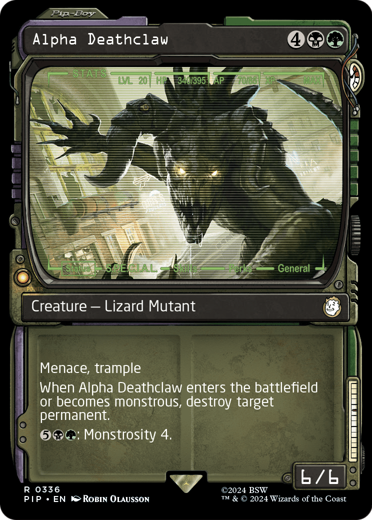 Alpha Deathclaw (Showcase) [Fallout] Foil