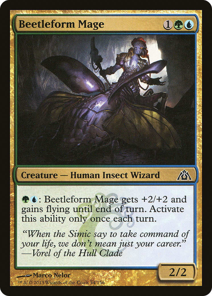 Beetleform Mage [Dragon's Maze] Foil