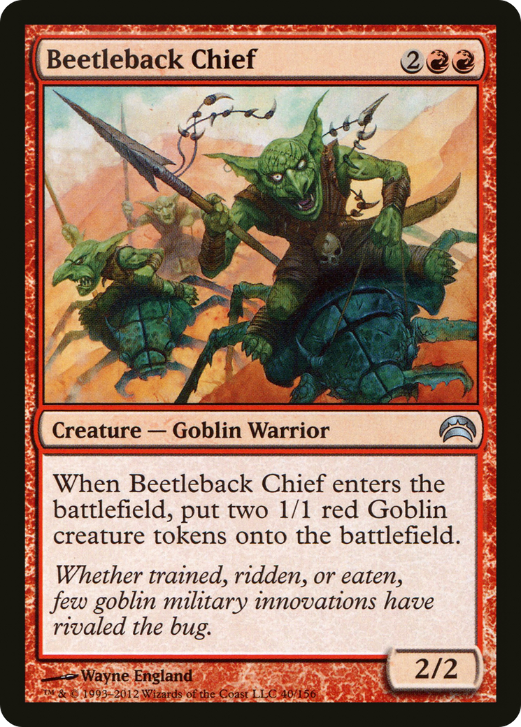 Beetleback Chief (040) [Planechase 2012]  Foil