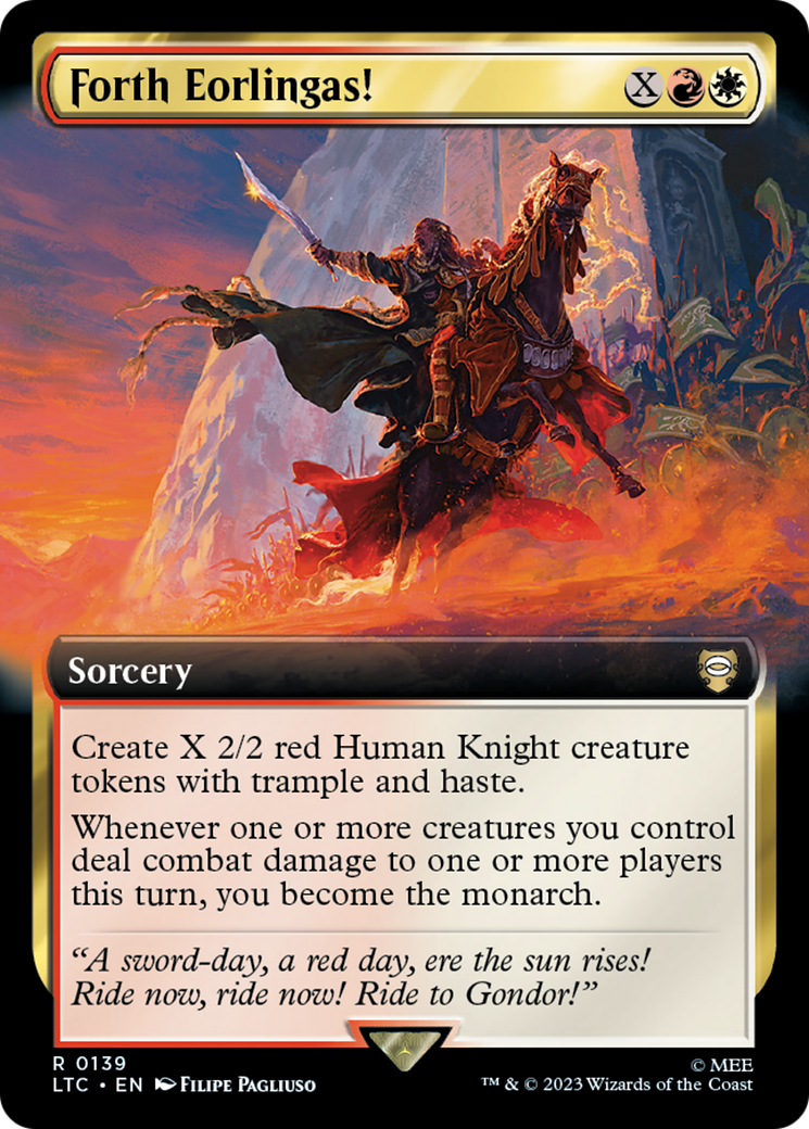 Forth Eorlingas! (139) [Tales of Middle-earth Commander] : (Extended Art) Foil