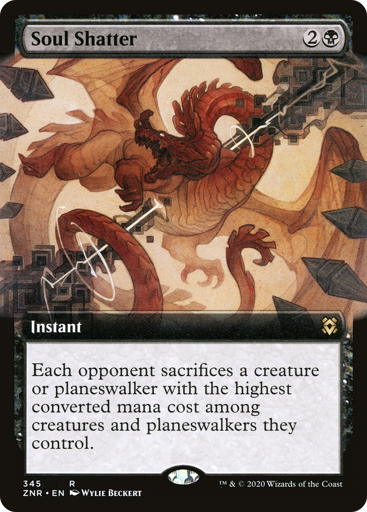 Soul Shatter (Extended Art) [Zendikar Rising] Foil