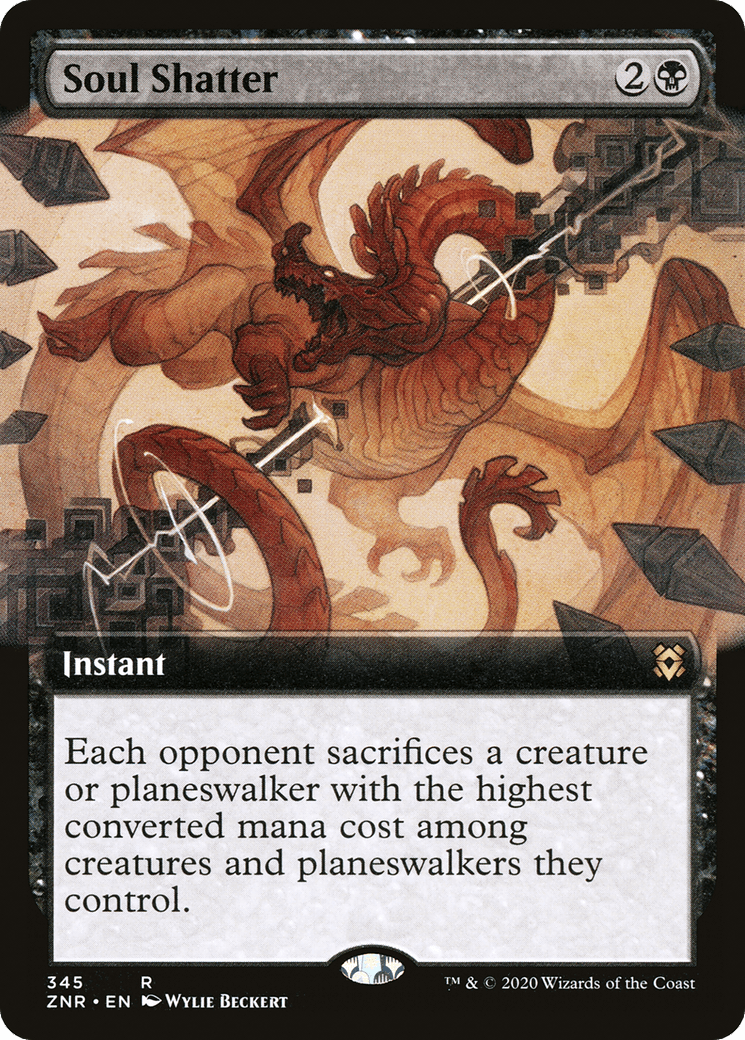 Soul Shatter (Extended Art) [Zendikar Rising] Foil