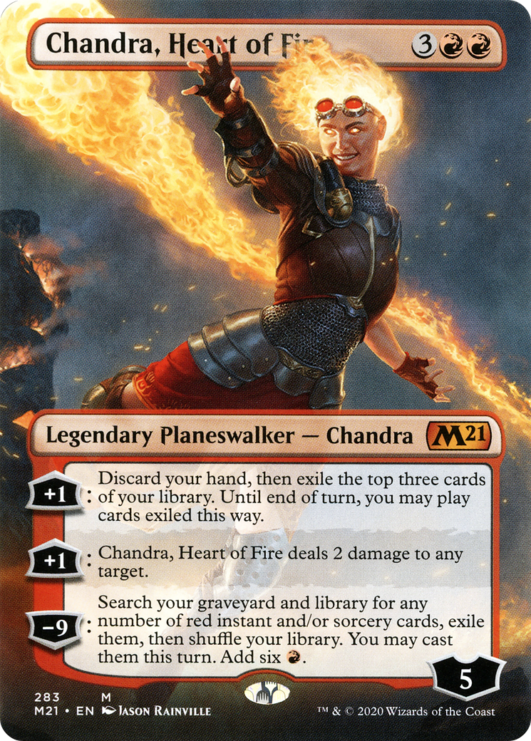 Chandra, Heart of Fire (Borderless) [Core Set 2021] Foil