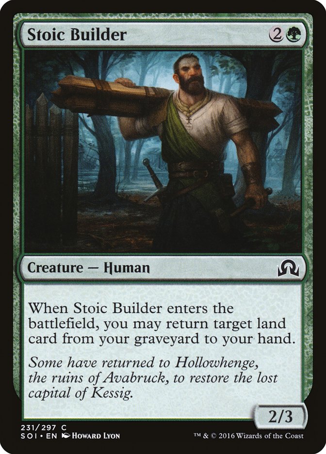 Stoic Builder 231/297 (Shadows over Innistrad)  - Foil