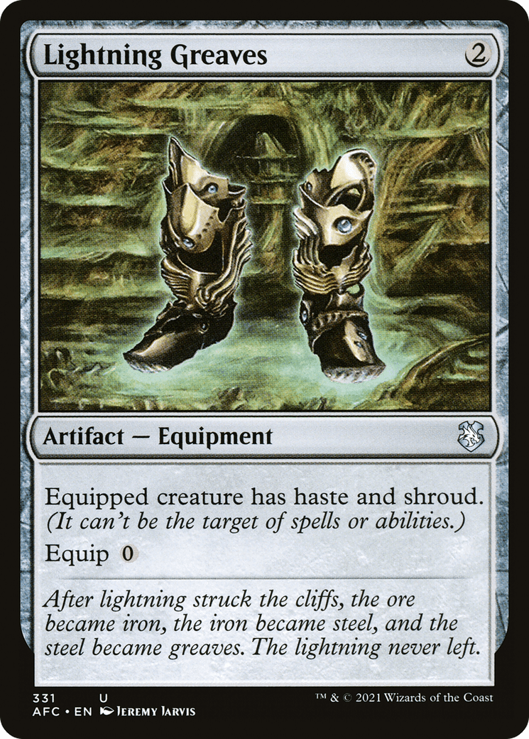 Lightning Greaves [Dungeons & Dragons: Adventures in the Forgotten Realms Commander]