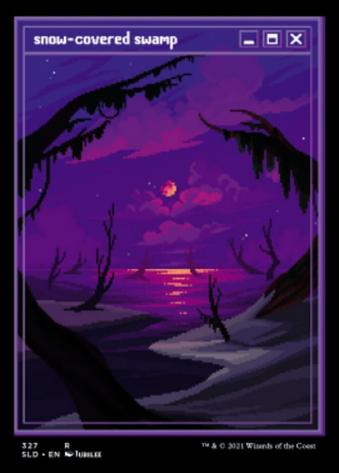 Snow-Covered Swamp (327) [Secret Lair Drop Series] Foil
