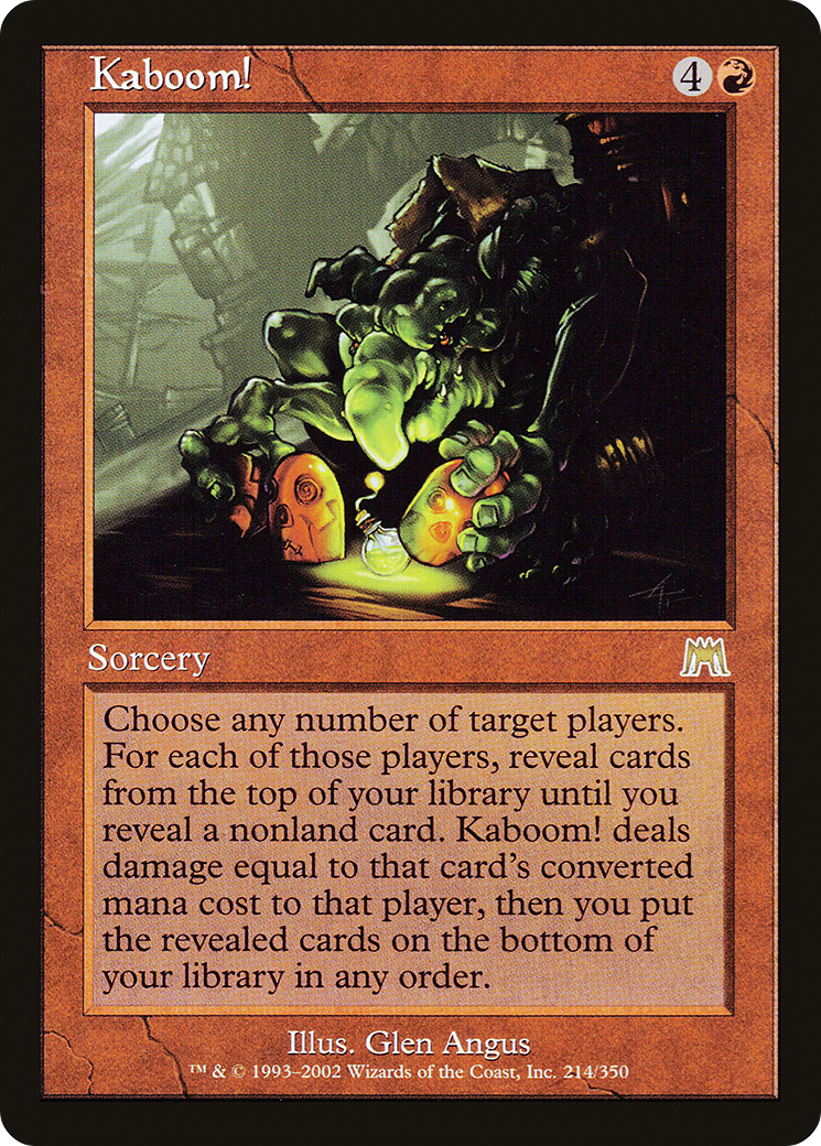 Kaboom! [Onslaught] Foil