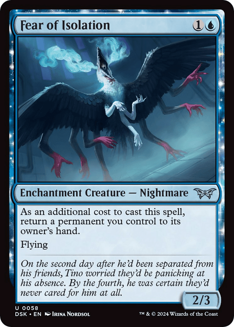 Fear of Isolation [Duskmourn: House of Horror] Foil
