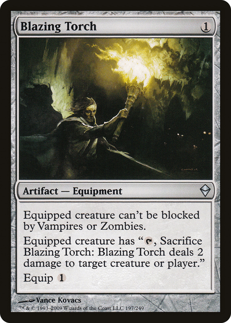 Blazing Torch [Zendikar] Foil