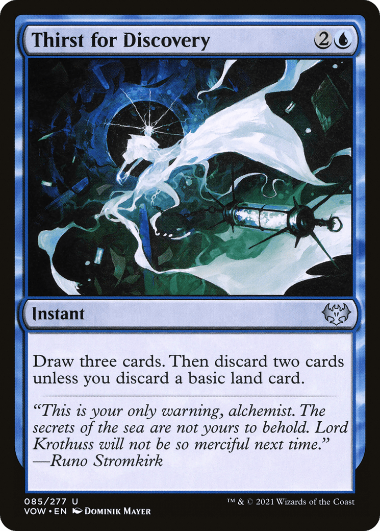 Thirst for Discovery [Innistrad: Crimson Vow] Foil