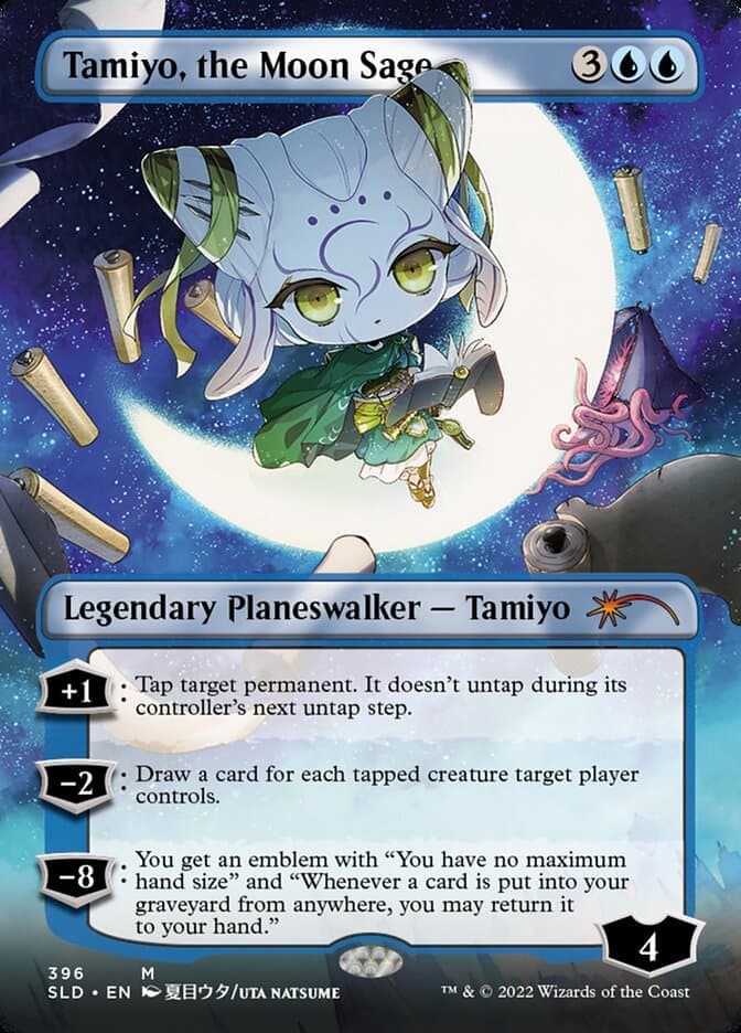 Tamiyo, the Moon Sage (Borderless) [Secret Lair Drop Series] Foil
