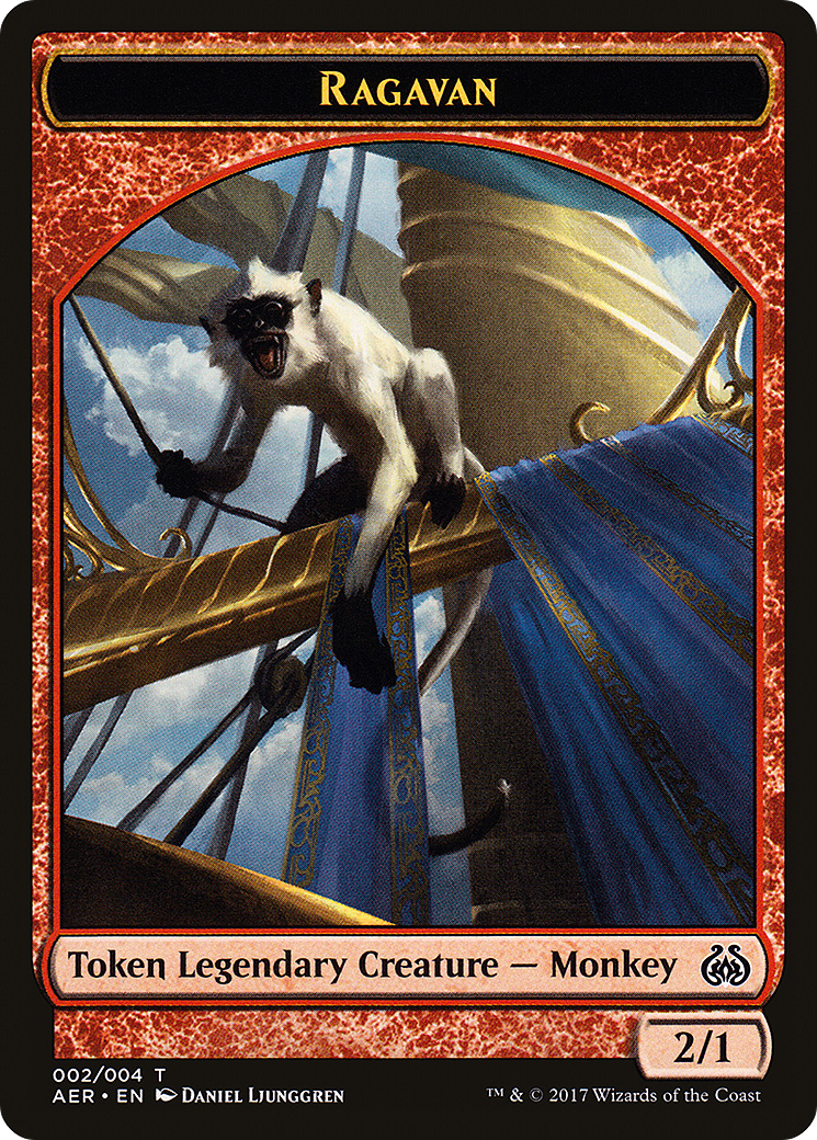 Ragavan (002) [Aether Revolt Tokens]  Foil