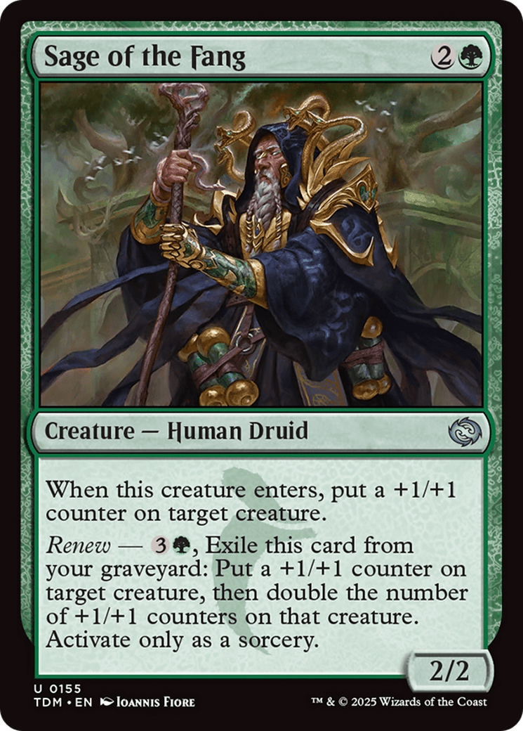 Sage of the Fang (155) [Tarkir: Dragonstorm]  Foil