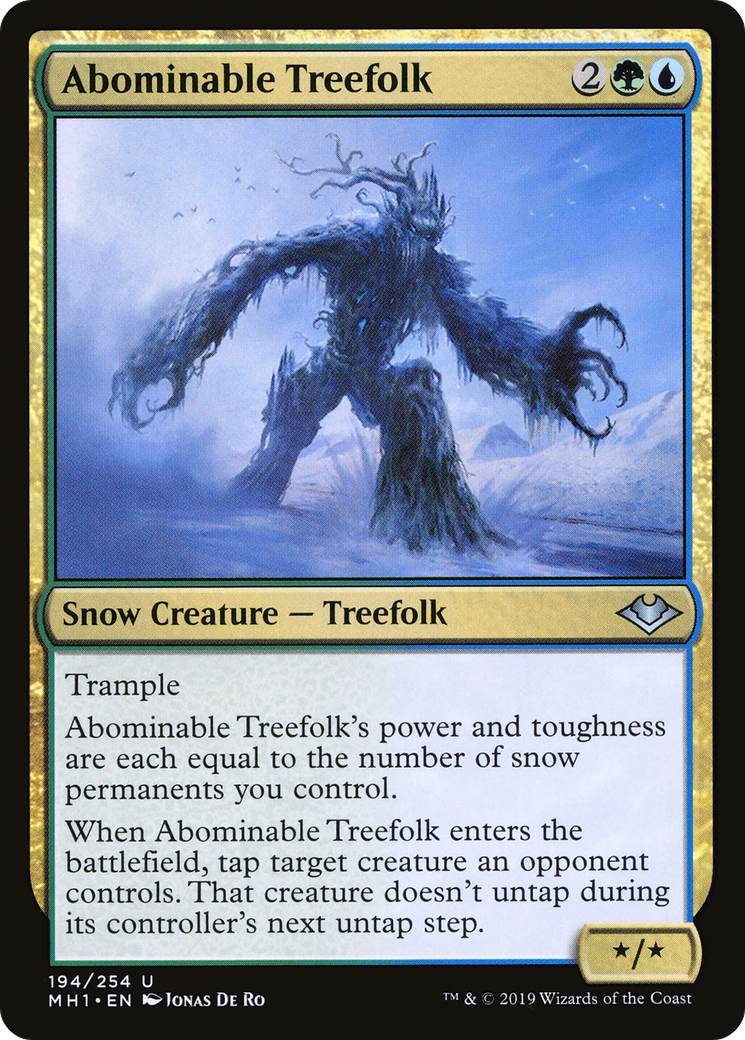 Abominable Treefolk [Modern Horizons] Foil