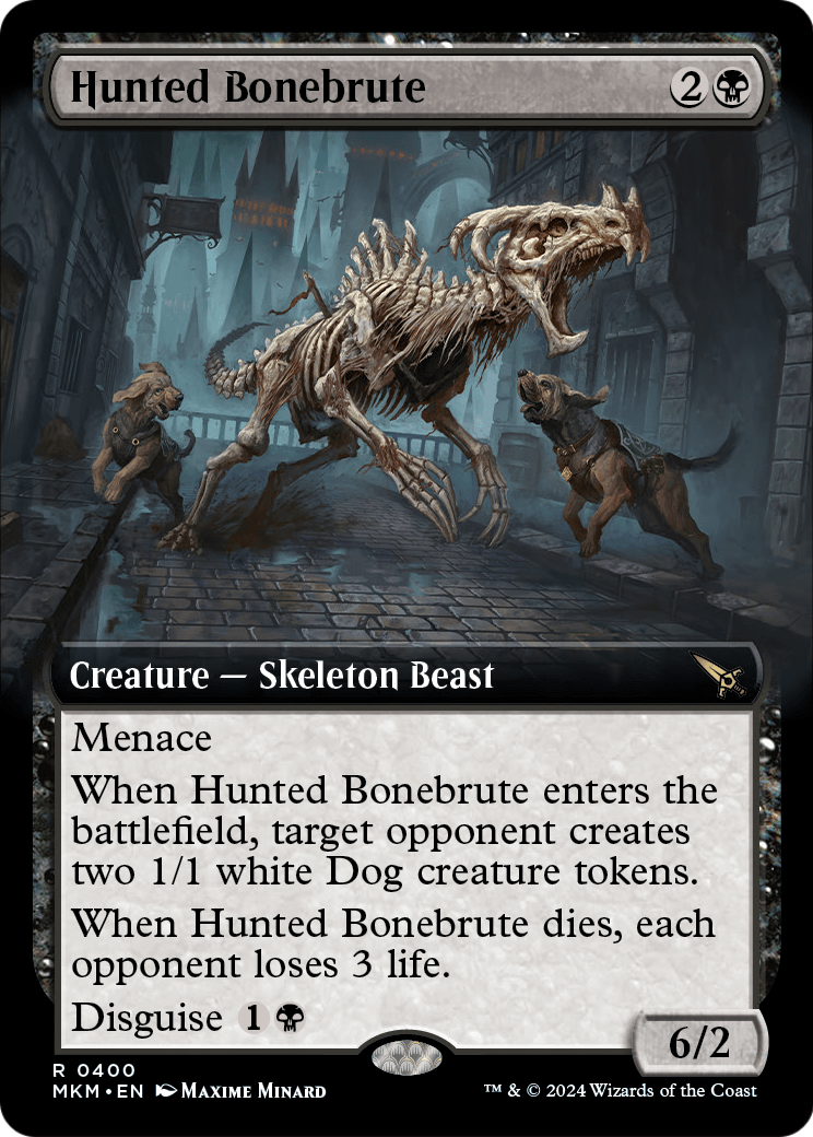 Hunted Bonebrute (Extended Art) [Murders at Karlov Manor] Foil