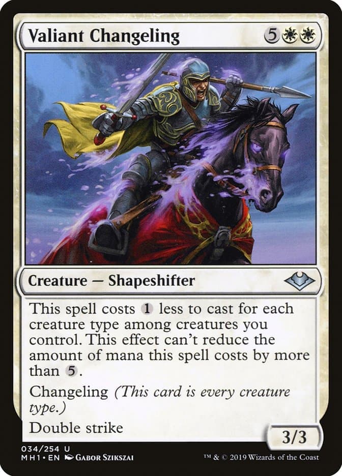Valiant Changeling [Modern Horizons] Foil