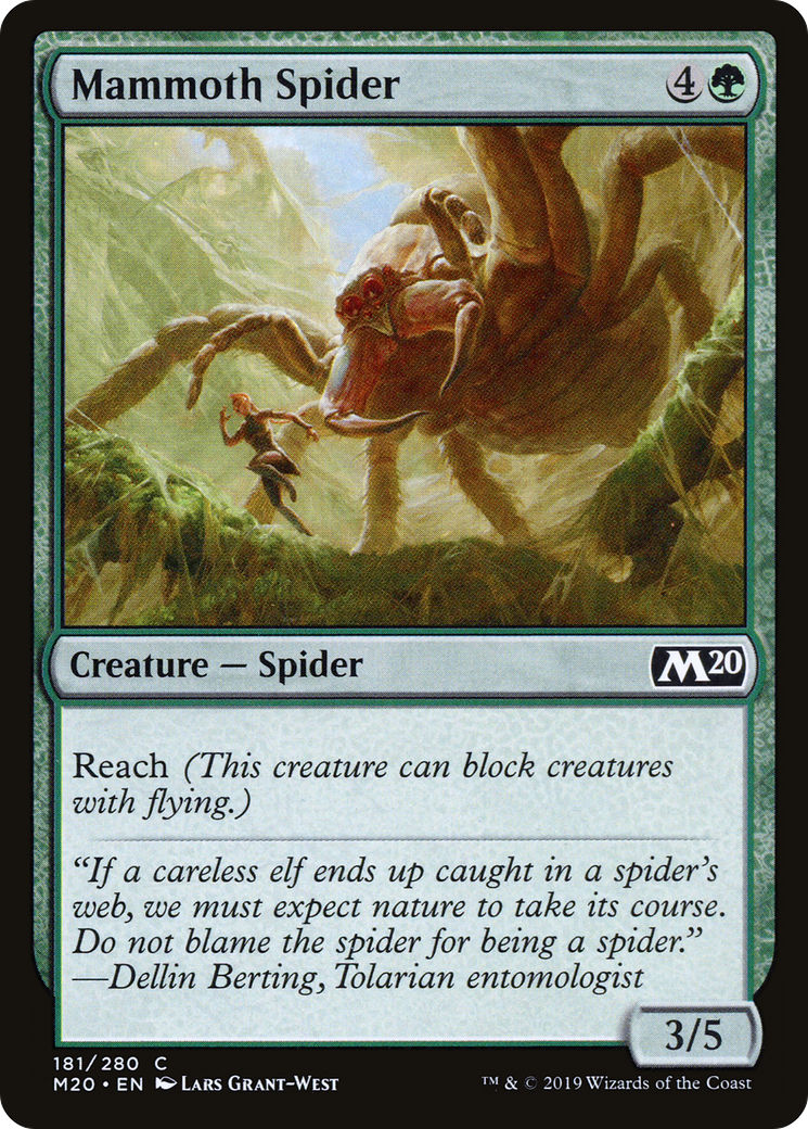 Mammoth Spider [Core Set 2020] Foil