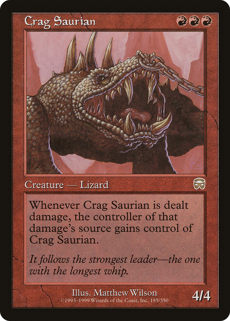 Crag Saurian [Mercadian Masques] Foil
