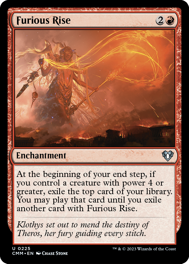 Furious Rise [Commander Masters] Foil