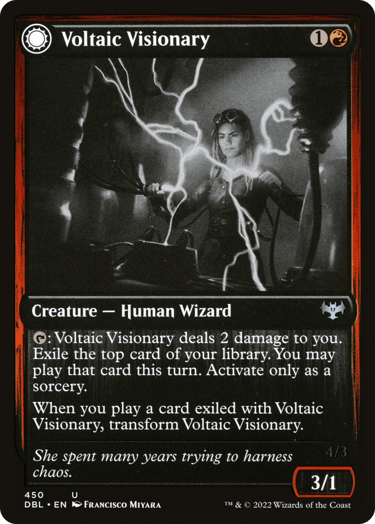 Voltaic Visionary // Volt-Charged Berserker [Innistrad: Double Feature]