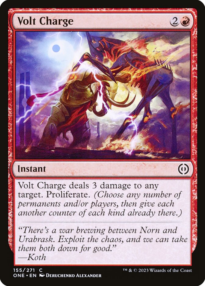 Volt Charge 155 (Phyrexia: All Will Be One)  - Foil