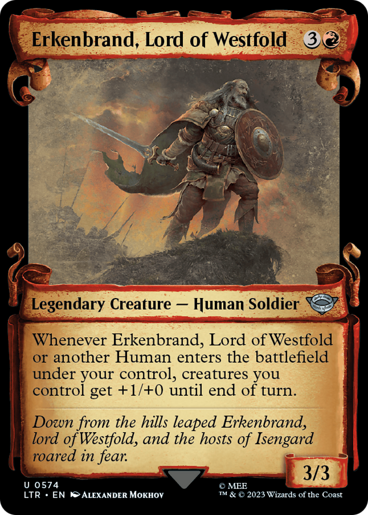 Erkenbrand, Lord of Westfold (LTR-574) - The Lord of the Rings: Tales of Middle-earth: (Showcase)