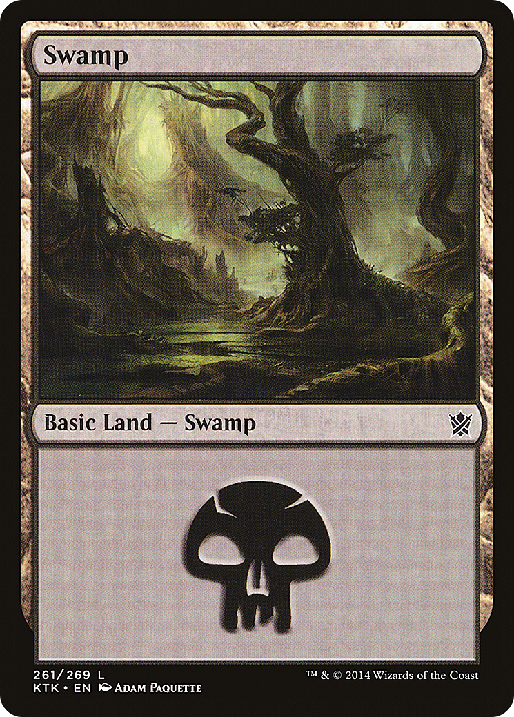 Swamp (261) [Khans of Tarkir] Foil